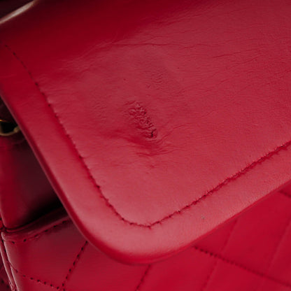 Chanel Lambskin Quilted Medium Double Flap Red 10 of 11