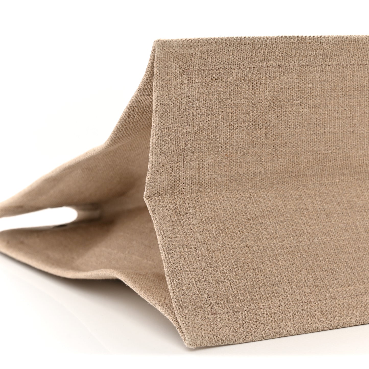 Linen Calfskin Rive Gauche Tote Optic White