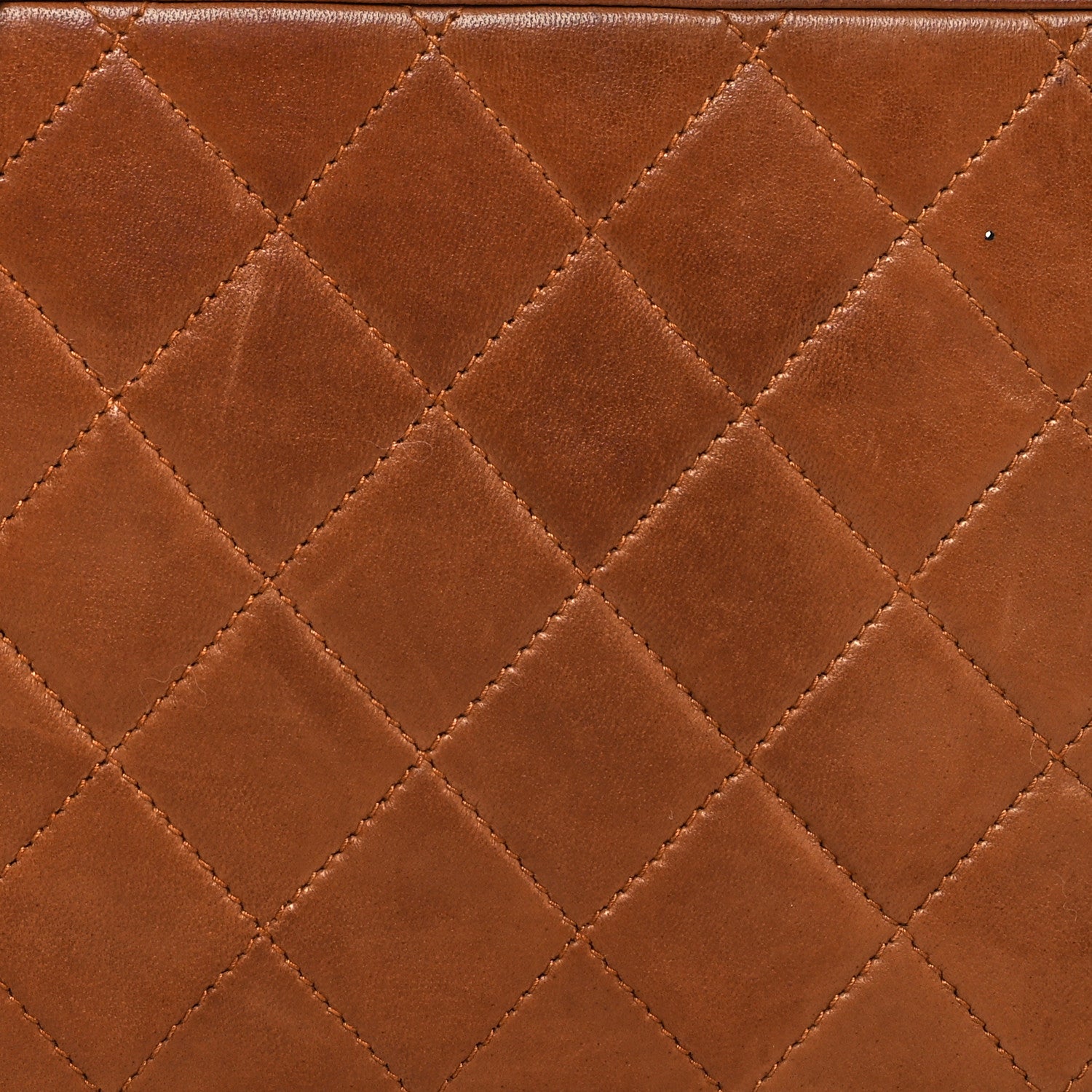 Chanel Lambskin Quilted Box Shoulder Bag Brown 7 of 13