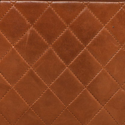 Chanel Lambskin Quilted Box Shoulder Bag Brown 7 of 13