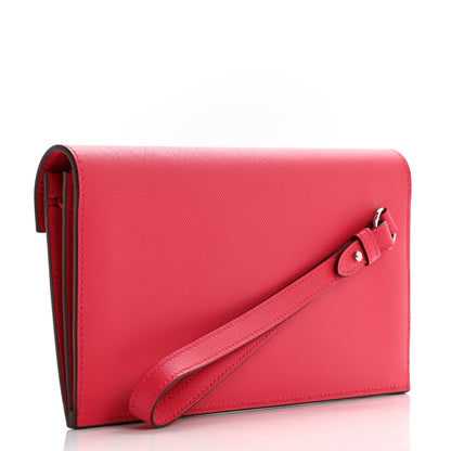 Hermes Madame Calfskin Kelly Pocket Long Wallet Rose Extreme 3 of 8