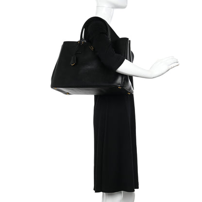 Prada Saffiano Lux Large Tote Black 2 of 10
