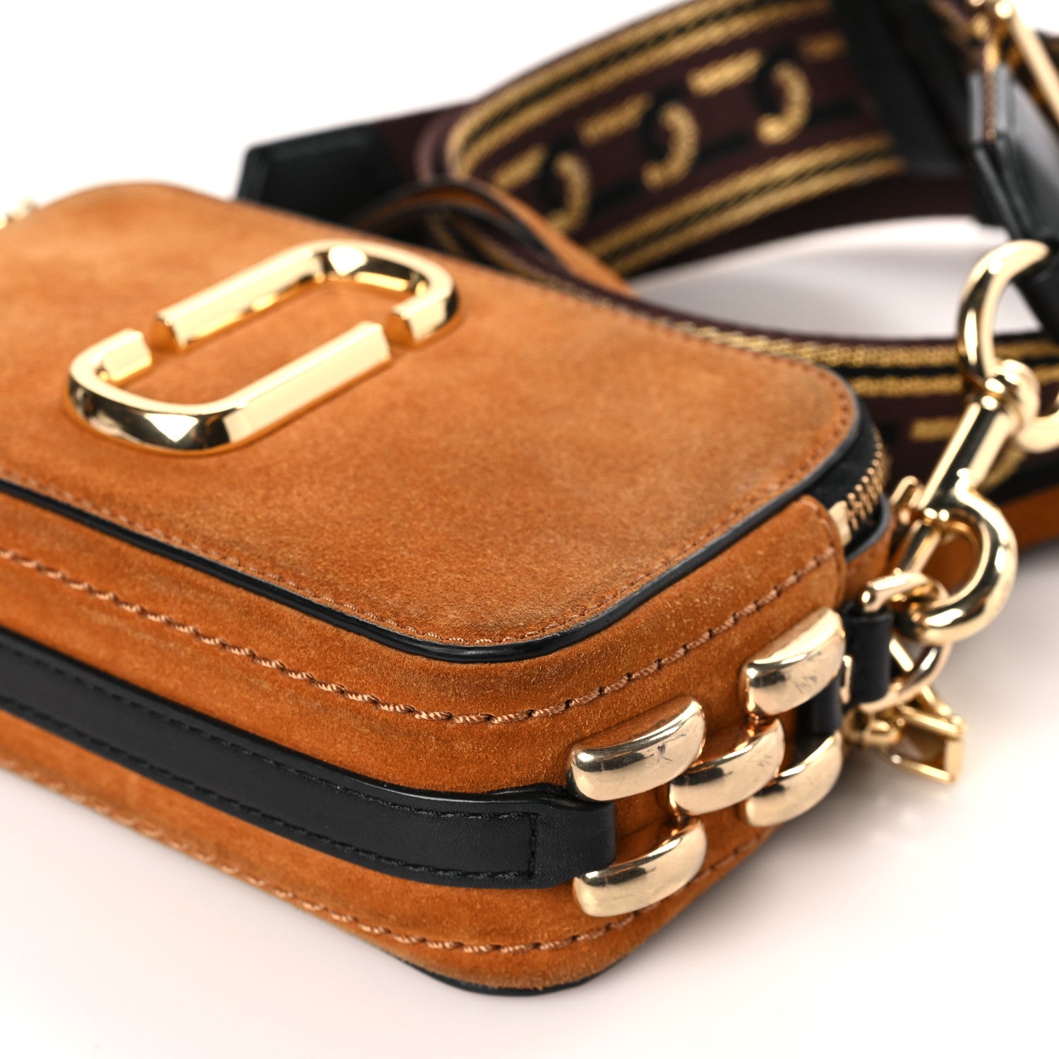Marc Jacobs Suede Small Snapshot Camera Bag Mustard 10 of 10