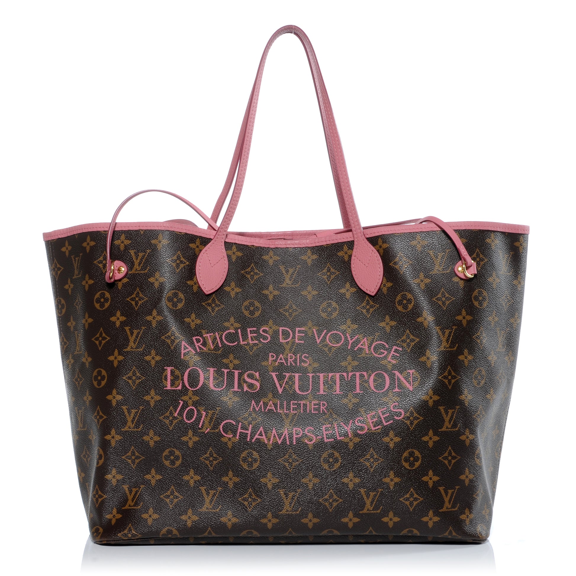 Louis Vuitton Monogram Articles de Voyage Ikat Neverfull GM Rose Velours 1 of 7