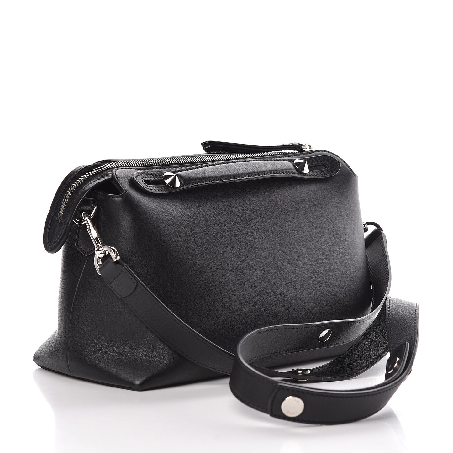 Vitello Dolce Medium By The Way Boston Bag Black