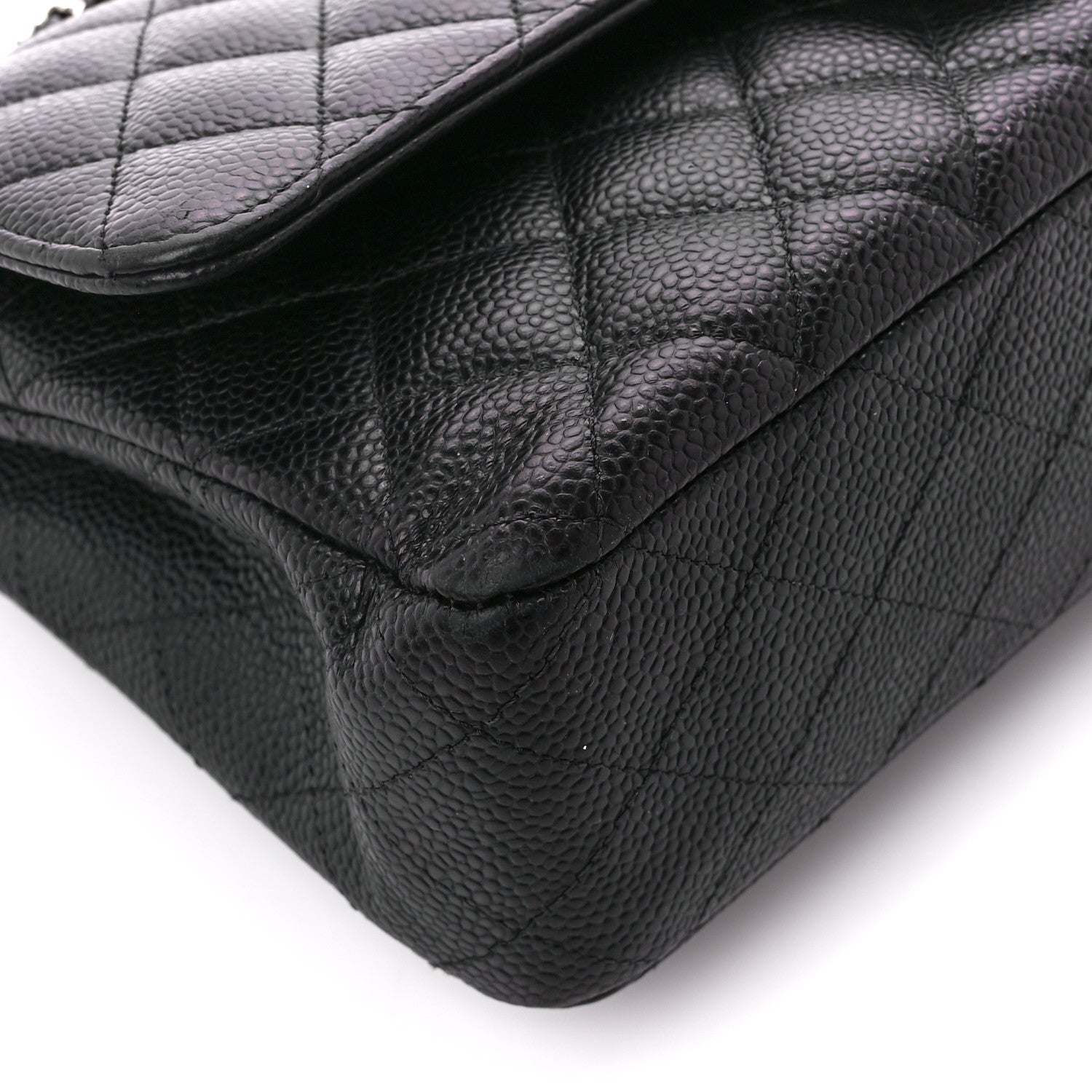 Chanel Caviar Quilted Medium Double Flap Black 10 of 11