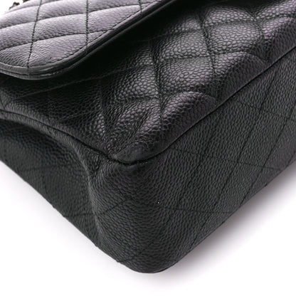 Chanel Caviar Quilted Medium Double Flap Black 10 of 11