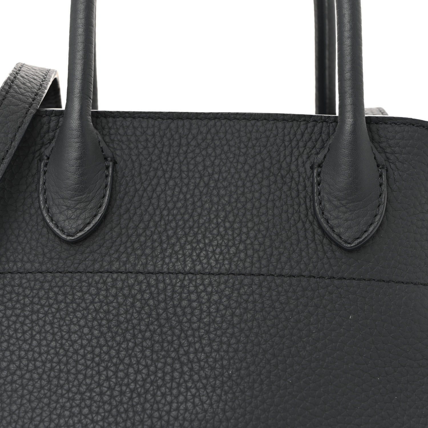 The Row Grained Calfskin Soft Margaux 10 Dark Navy 7 of 9