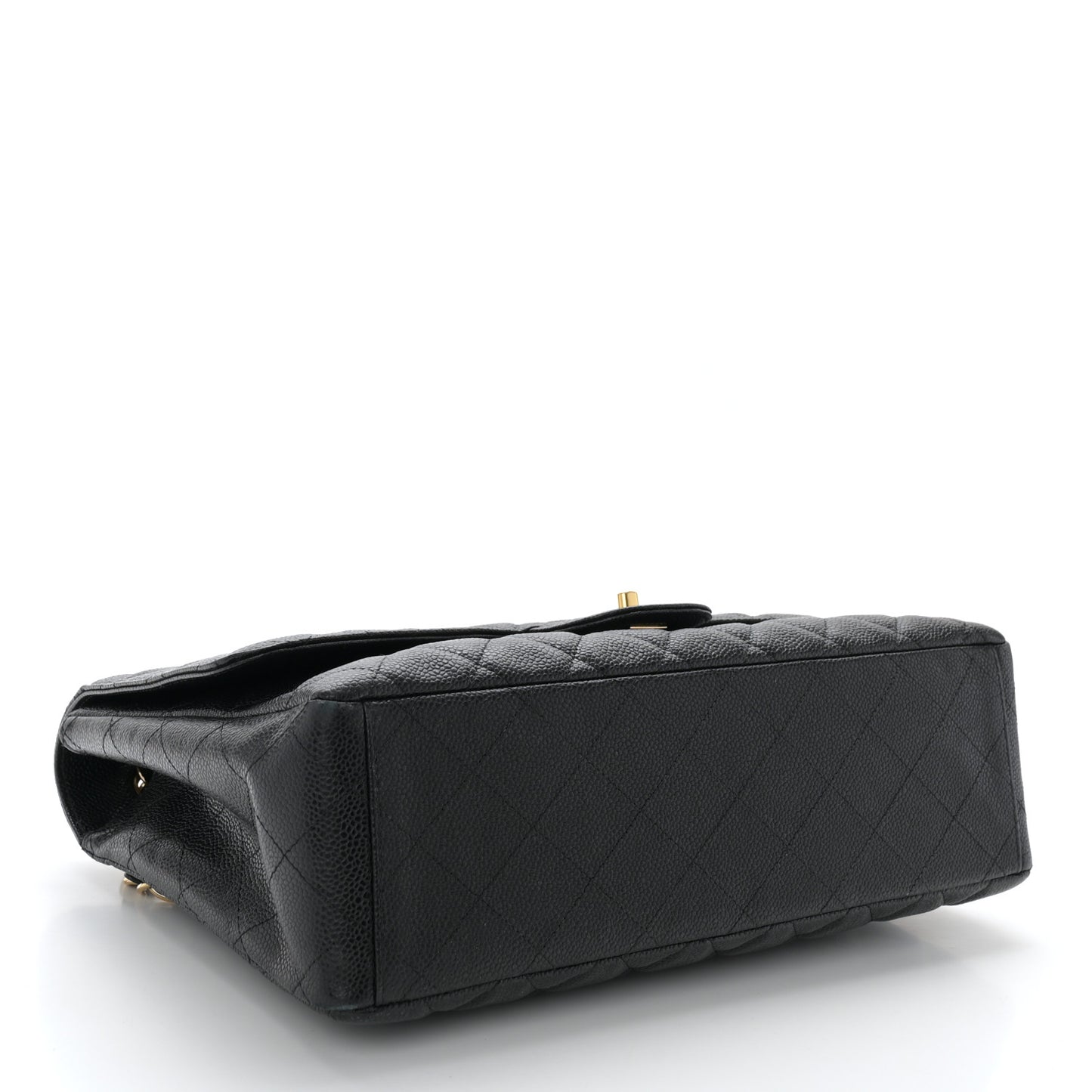 Caviar Quilted Maxi Single Flap Black