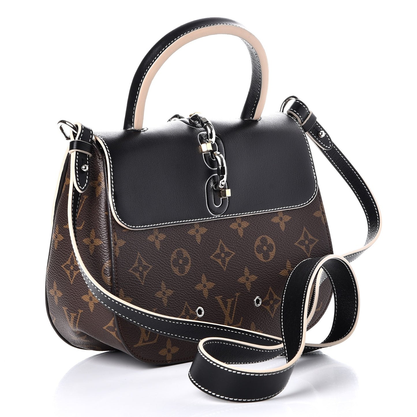 Calfskin Monogram Chain It Bag PM Black