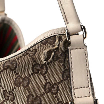 Gucci Monogram Medium New Britt Hobo Off White 15 of 22