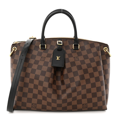 Louis Vuitton Damier Ebene Odeon Tote MM Black 1 of 10