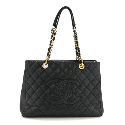 Chanel Caviar Quilted Grand Shopping Tote GST Black 1 of 10