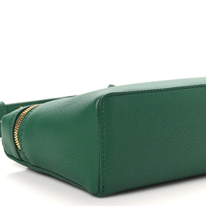 Loro Piana Grained Calfskin L19 Extra Pocket Pouch Forest Leaves 8 of 9