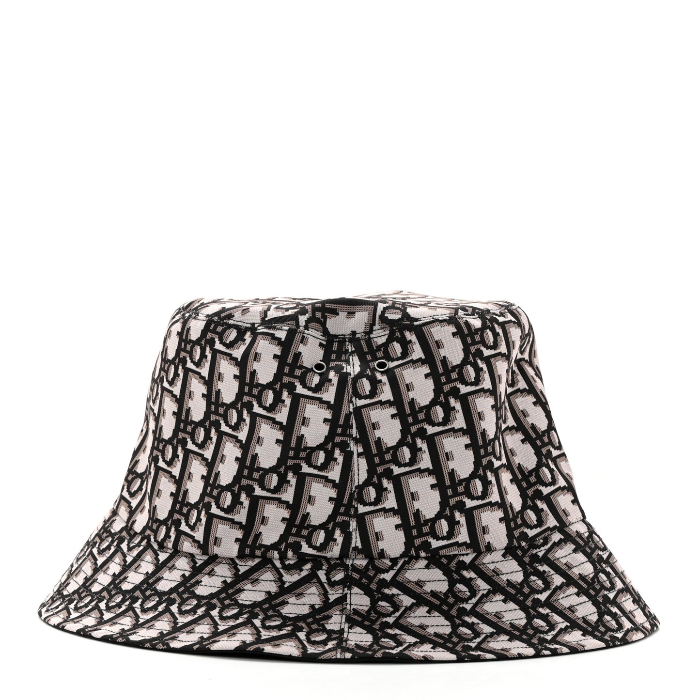 Polyester Cotton Oblique Teddy-D Brim Bucket Hat 58 Black