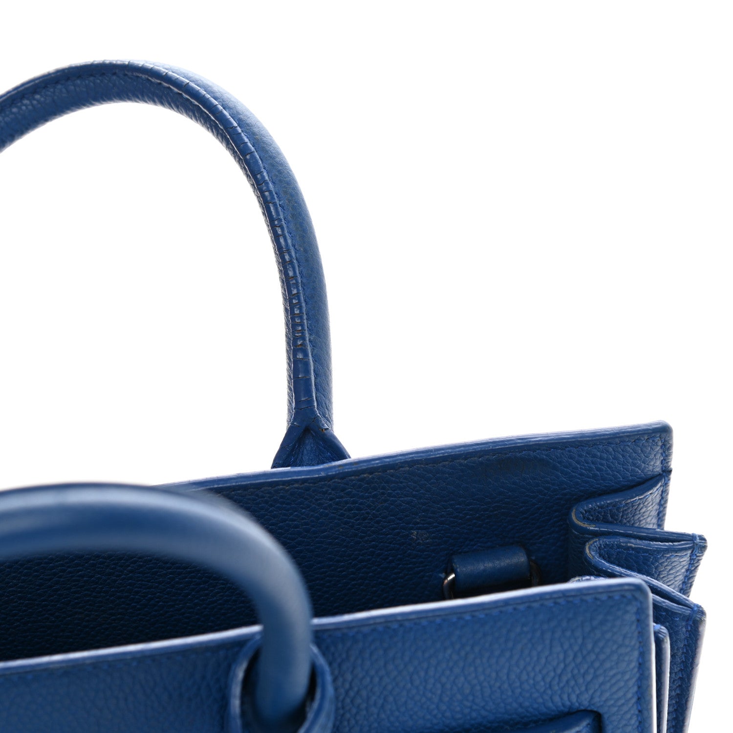 Saint Laurent Grained Calfskin Nano Sac De Jour Royal Blue 17 of 21