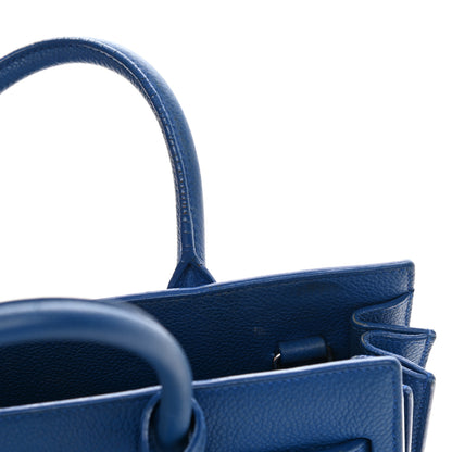 Saint Laurent Grained Calfskin Nano Sac De Jour Royal Blue 17 of 21