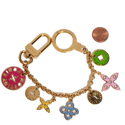 Louis Vuitton Monogram Multicolor Looping Chain Key Ring 2 of 4