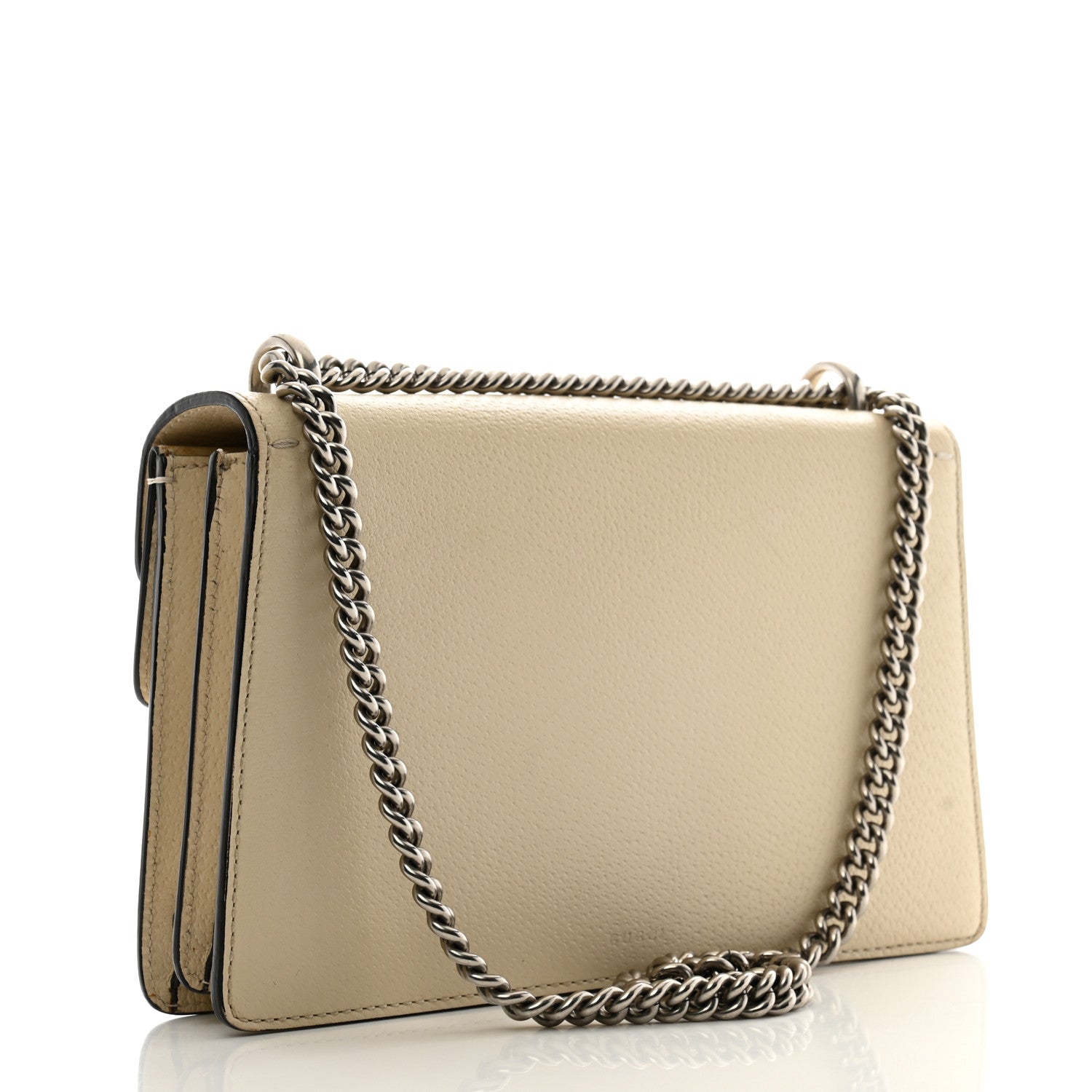 Gucci Textured Calfskin Crystal Small Dionysus Shoulder Bag Mystic White 3 of 14