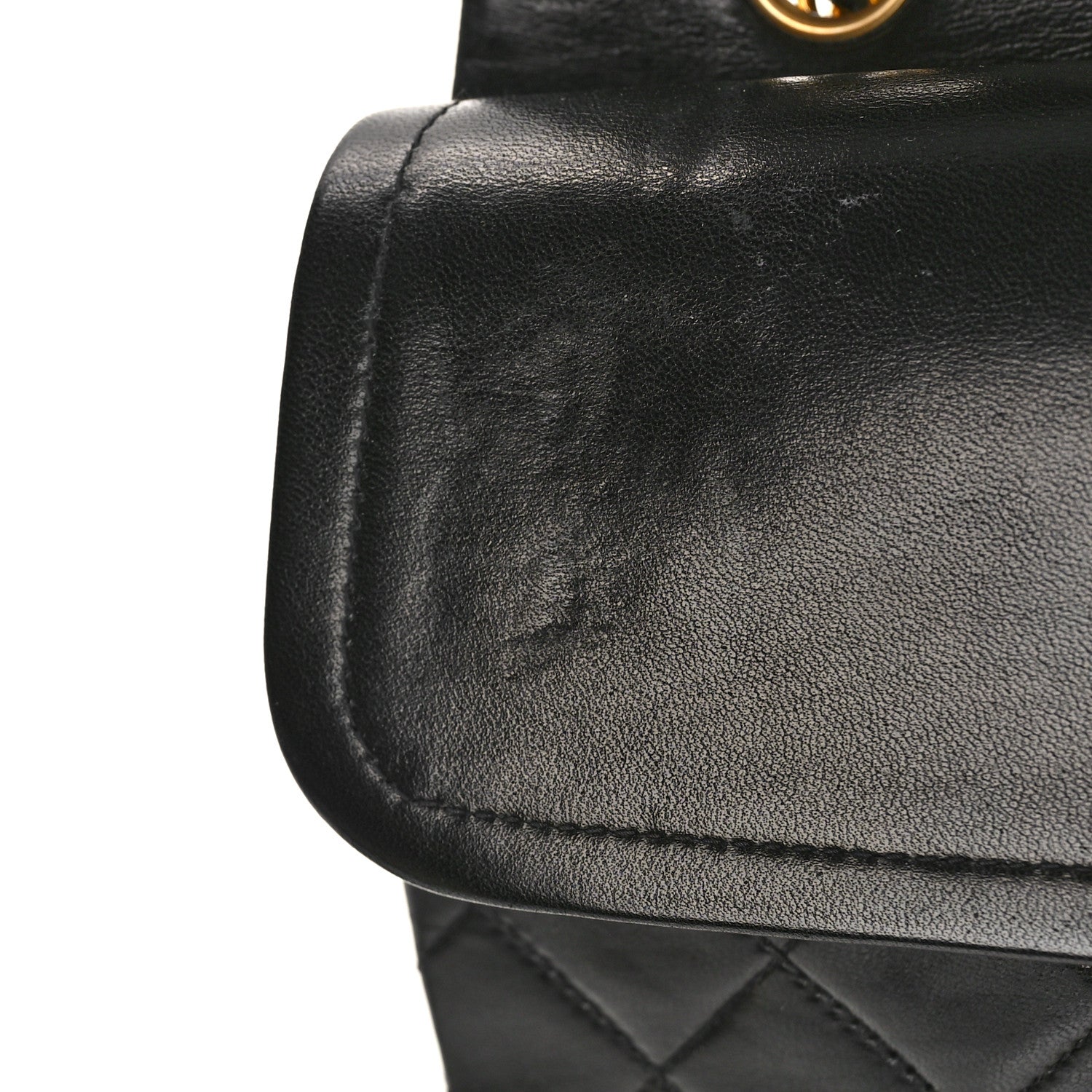 Chanel Lambskin Quilted Medium Double Flap Black 11 of 11