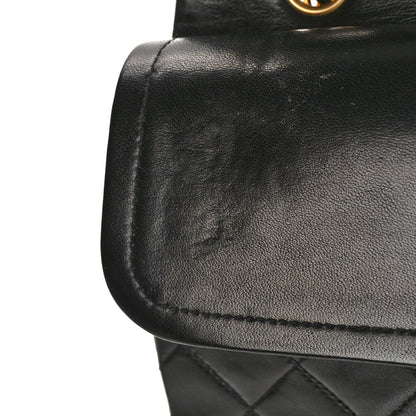 Chanel Lambskin Quilted Medium Double Flap Black 11 of 11