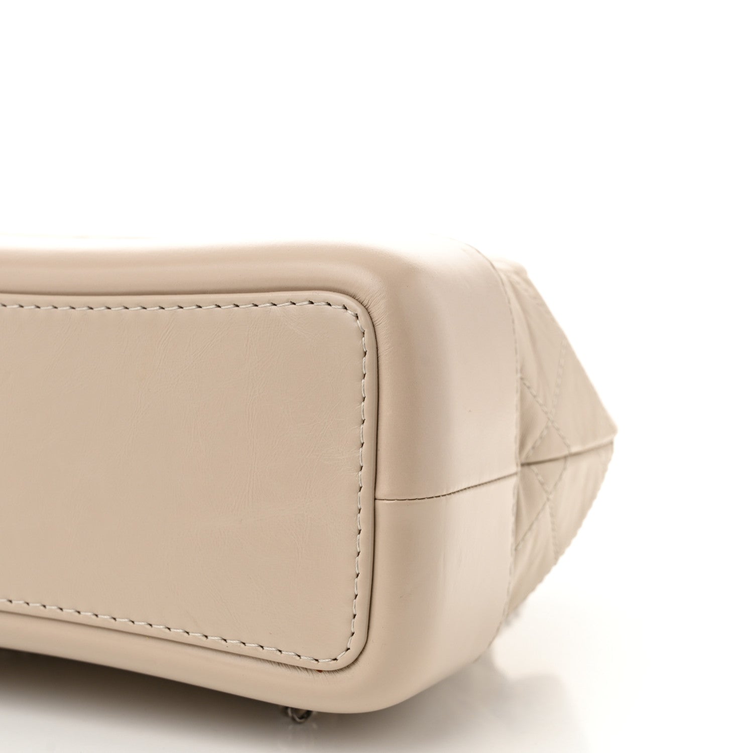 Chanel Aged Calfskin Quilted Small Gabrielle Backpack Beige 9 of 11