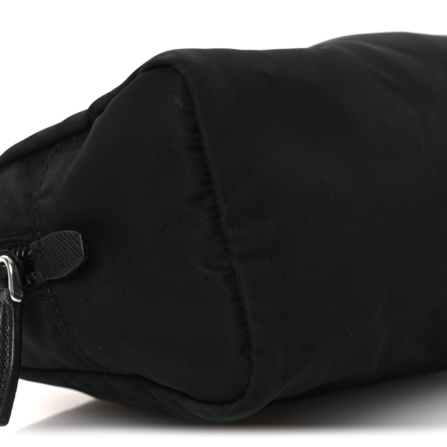 Prada Re-Nylon Vela Saffiano Wristlet Black 10 of 12