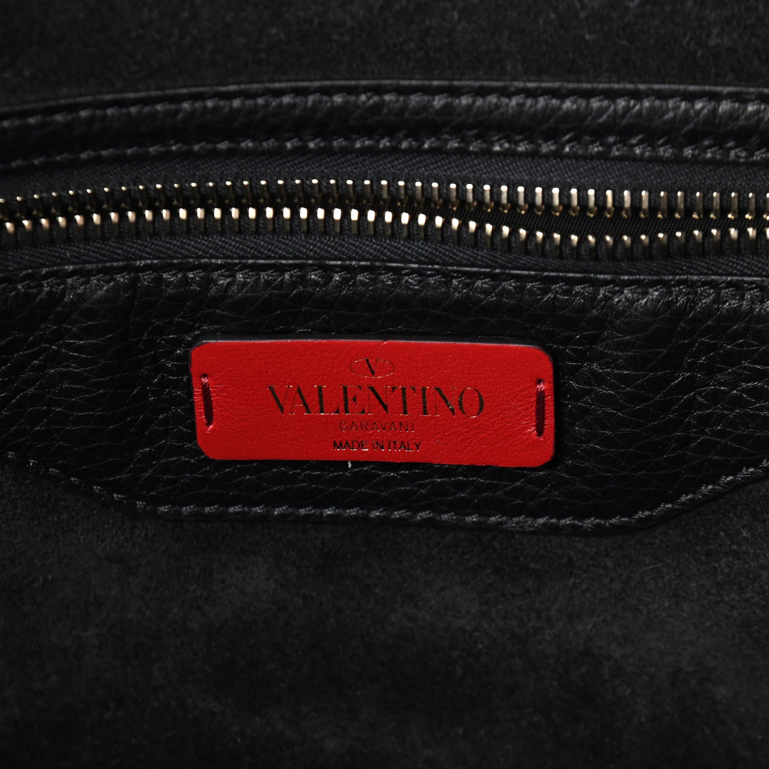 Valentino Garavani Grained Calfskin Rockstud Shoulder Tote Black 5 of 5