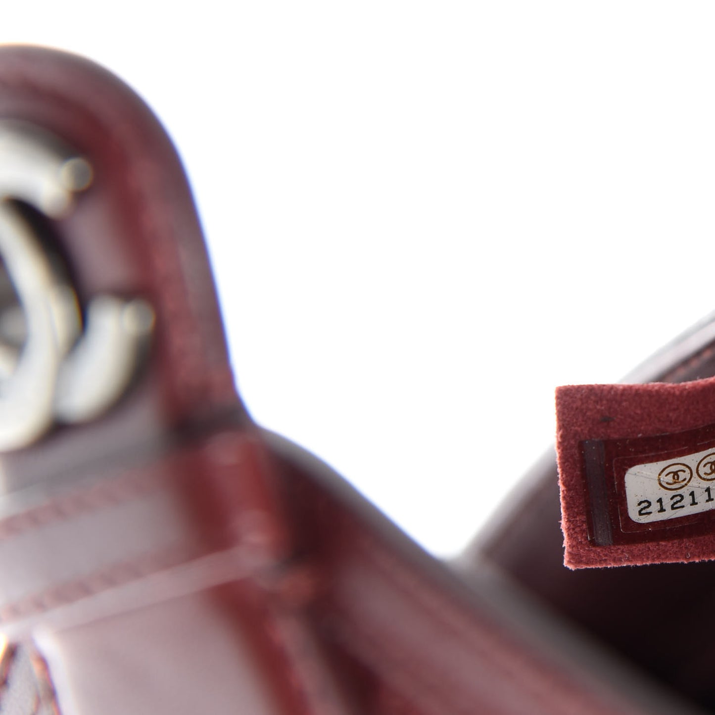 Lambskin Quilted Saddle Bag Dark Red