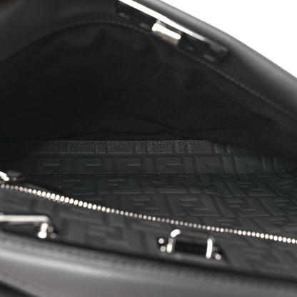 Fendi I Vitello Grace FF 1974 Embossed Large Peekaboo Iconic Fit Satchel Anthracite 5 of 12