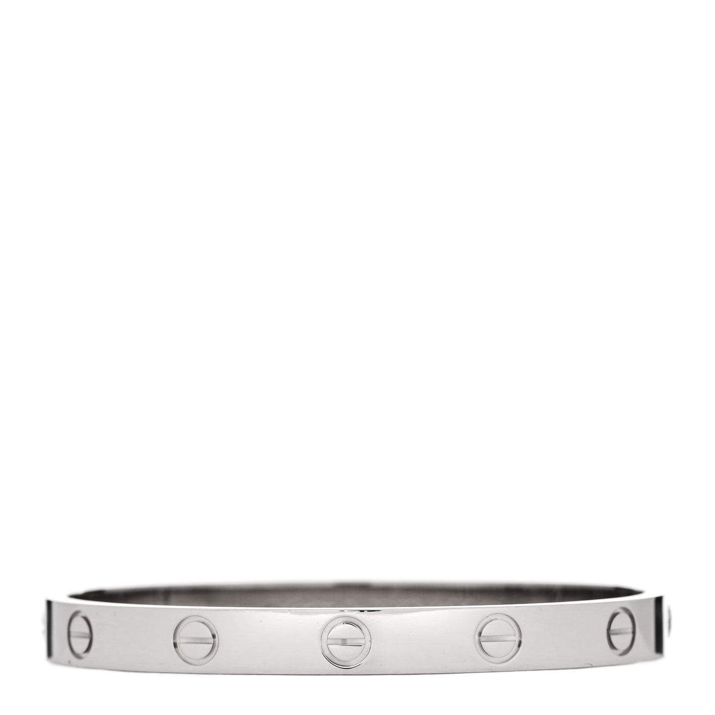 18K White Gold LOVE Bracelet 16