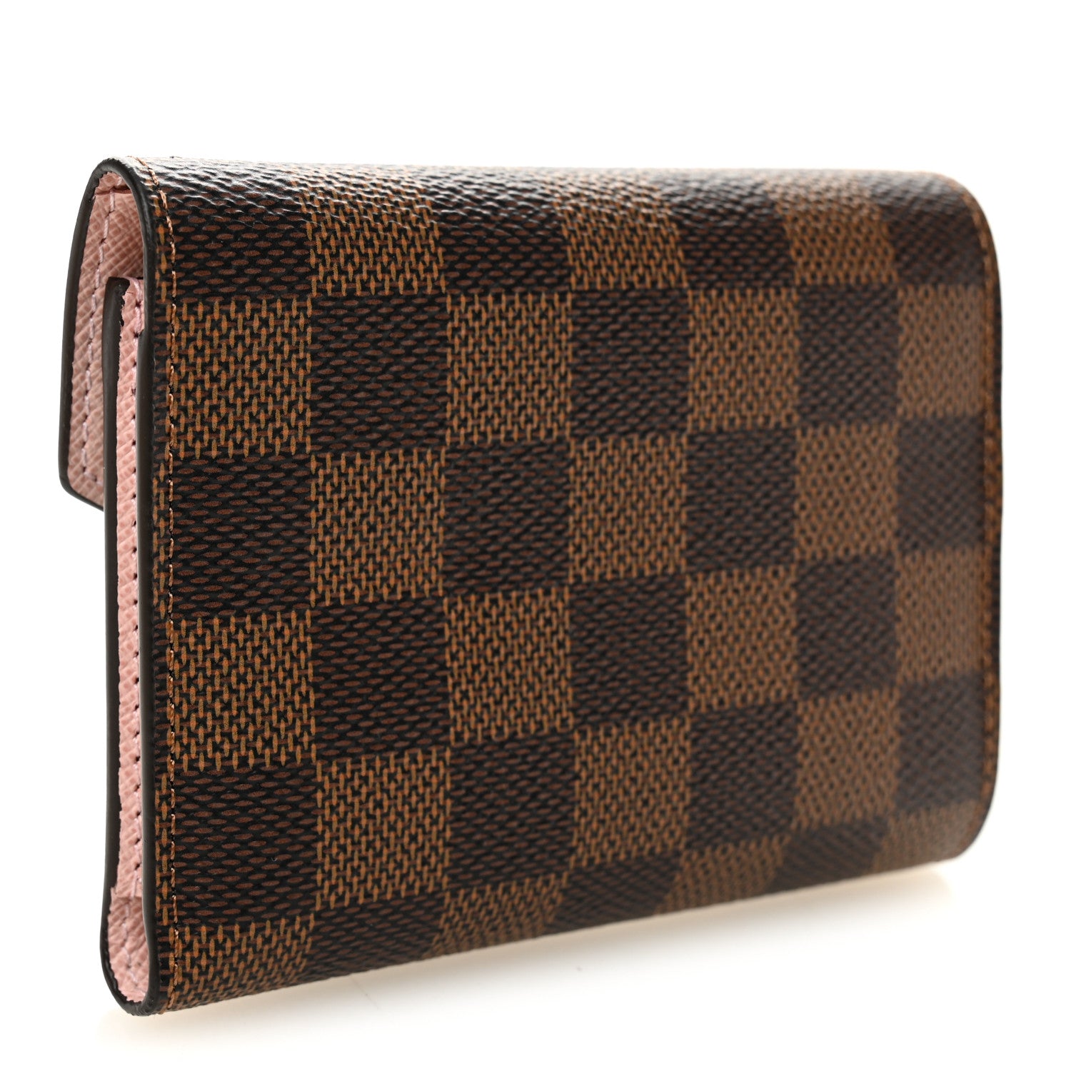 Louis Vuitton Damier Ebene Victorine Wallet Rose Ballerine 3 of 6