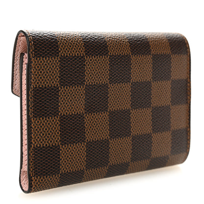 Louis Vuitton Damier Ebene Victorine Wallet Rose Ballerine 3 of 6