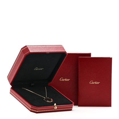 Cartier 18K Yellow Gold 3 Diamonds LOVE Pendant Necklace 7 of 7