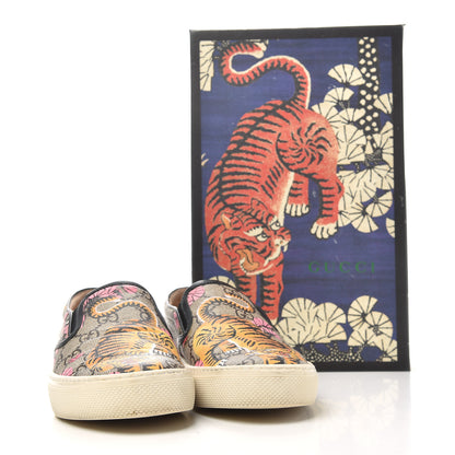 Gucci GG Supreme Monogram Bengal Womens Dublin Slip On Sneakers 38.5 Beige Pink 11 of 11