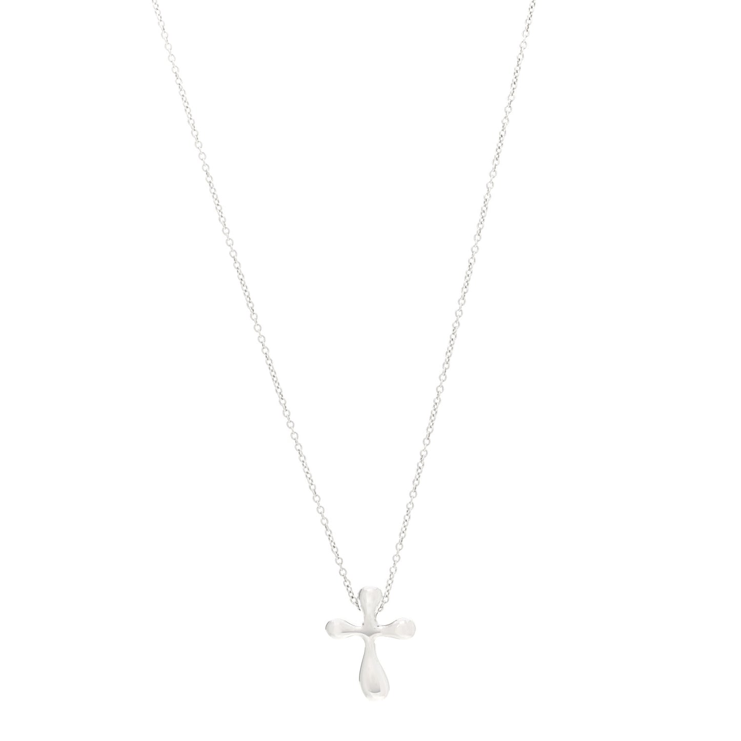 Sterling Silver Elsa Peretti Cross Pendant Necklace