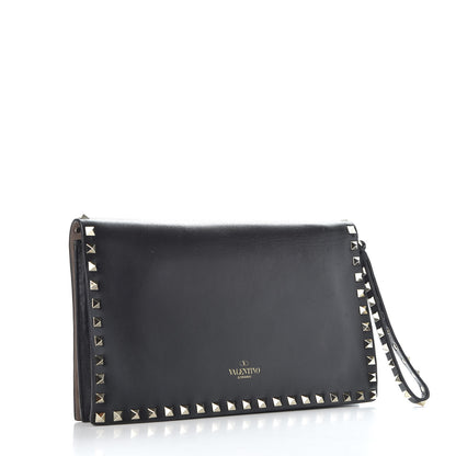 Valentino Garavani Nappa Rockstud Wristlet Clutch Black 2 of 9