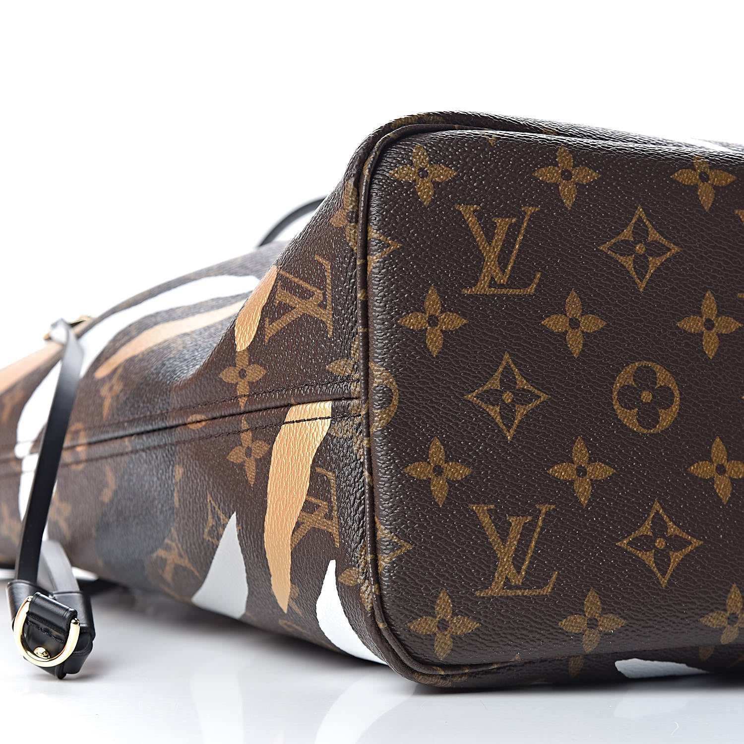 Louis Vuitton X LOL Monogram Neverfull MM Gold Silver 9 of 11