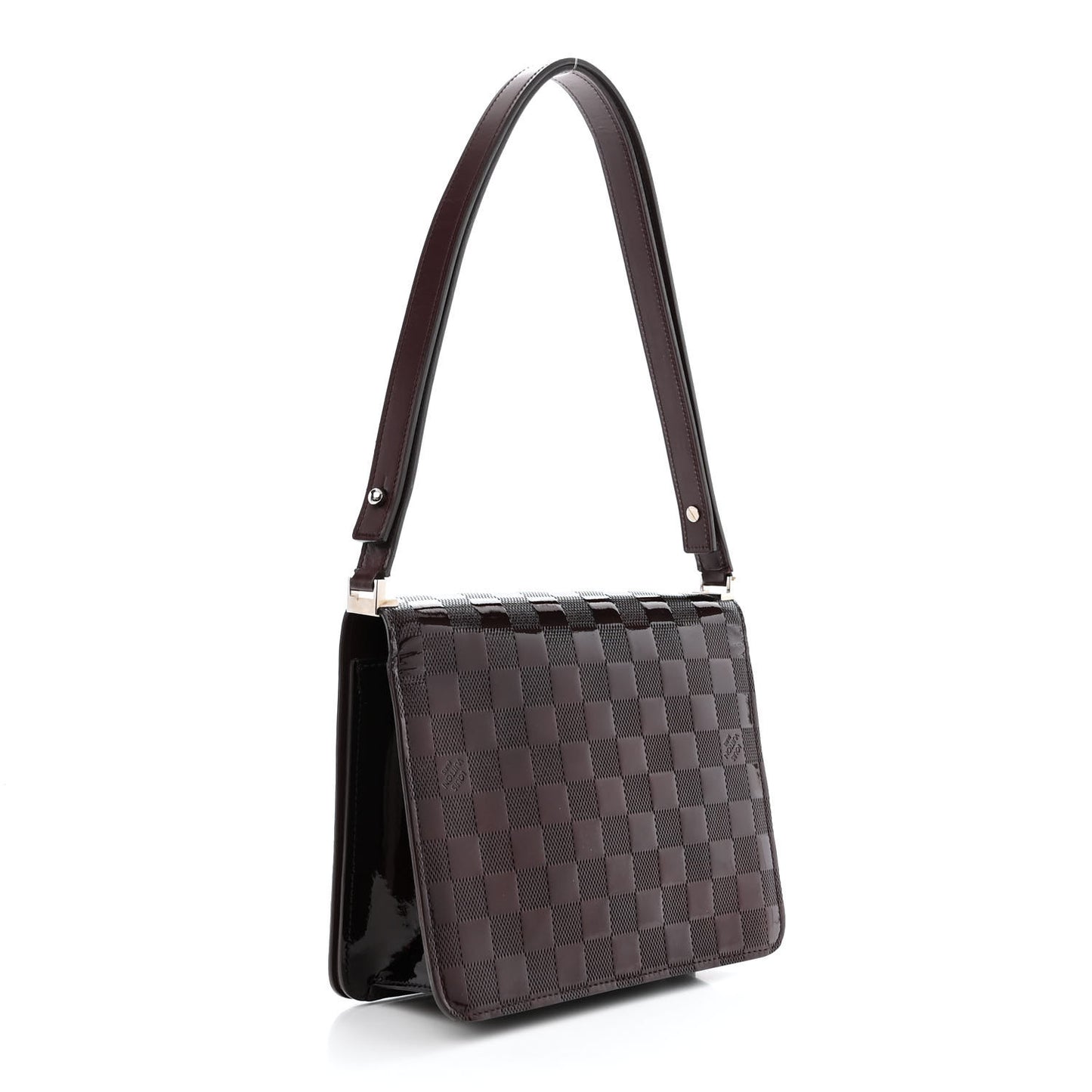 Damier Vernis Cabaret Bag Carmine