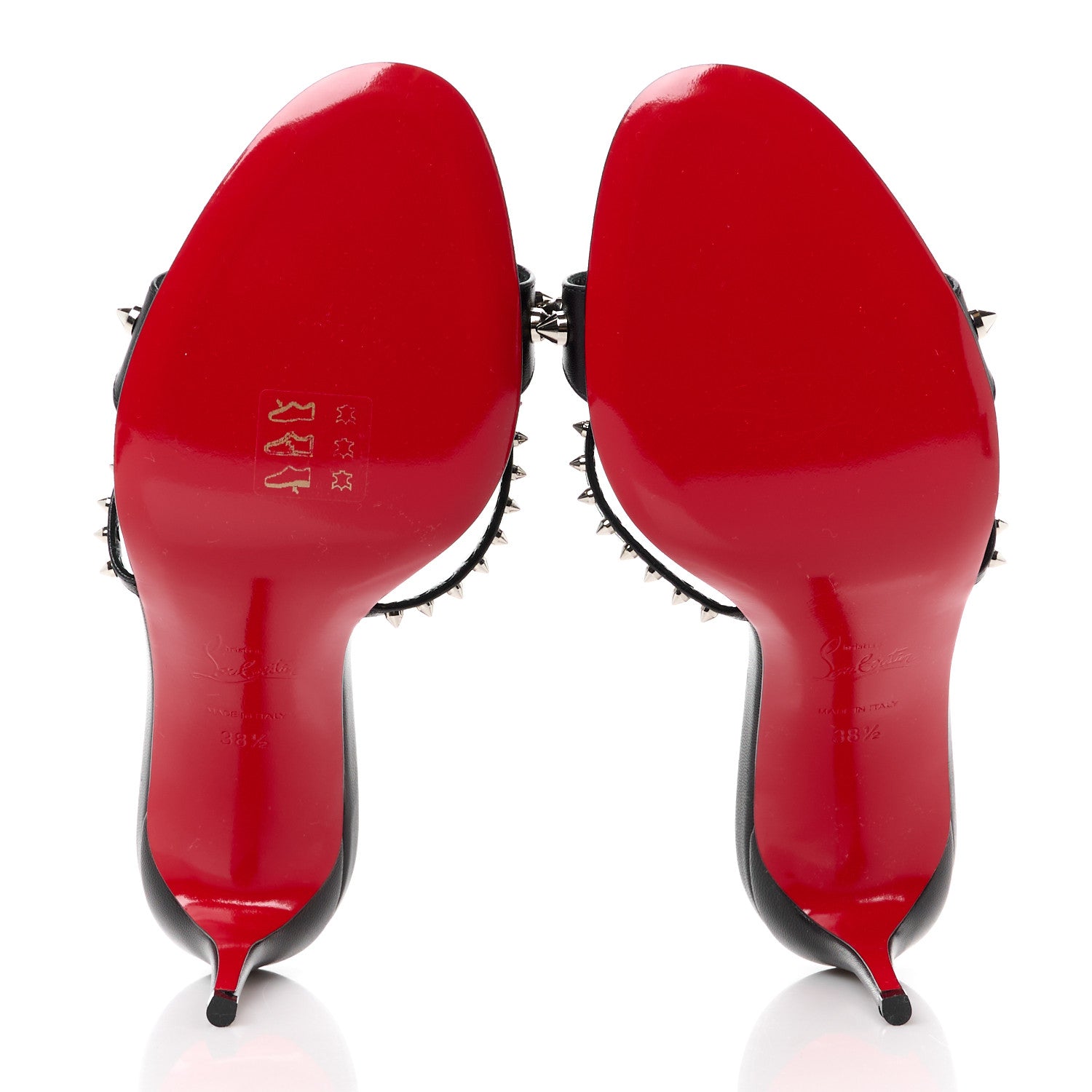 Christian Louboutin Nappa Tatoosh 85 Sandals 38.5 Black 5 of 9