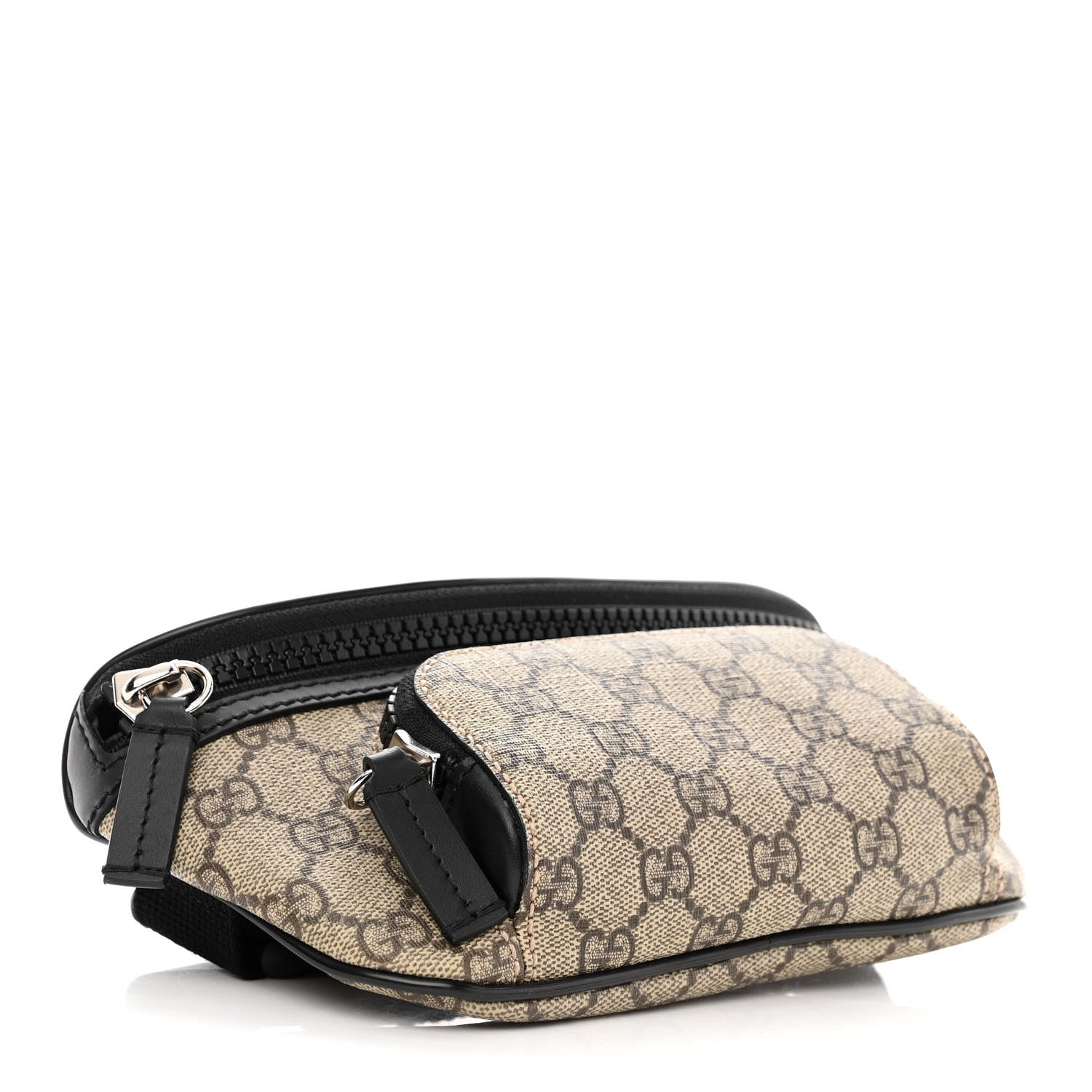 Gucci GG Supreme Monogram Belt Bag Black 4 of 11