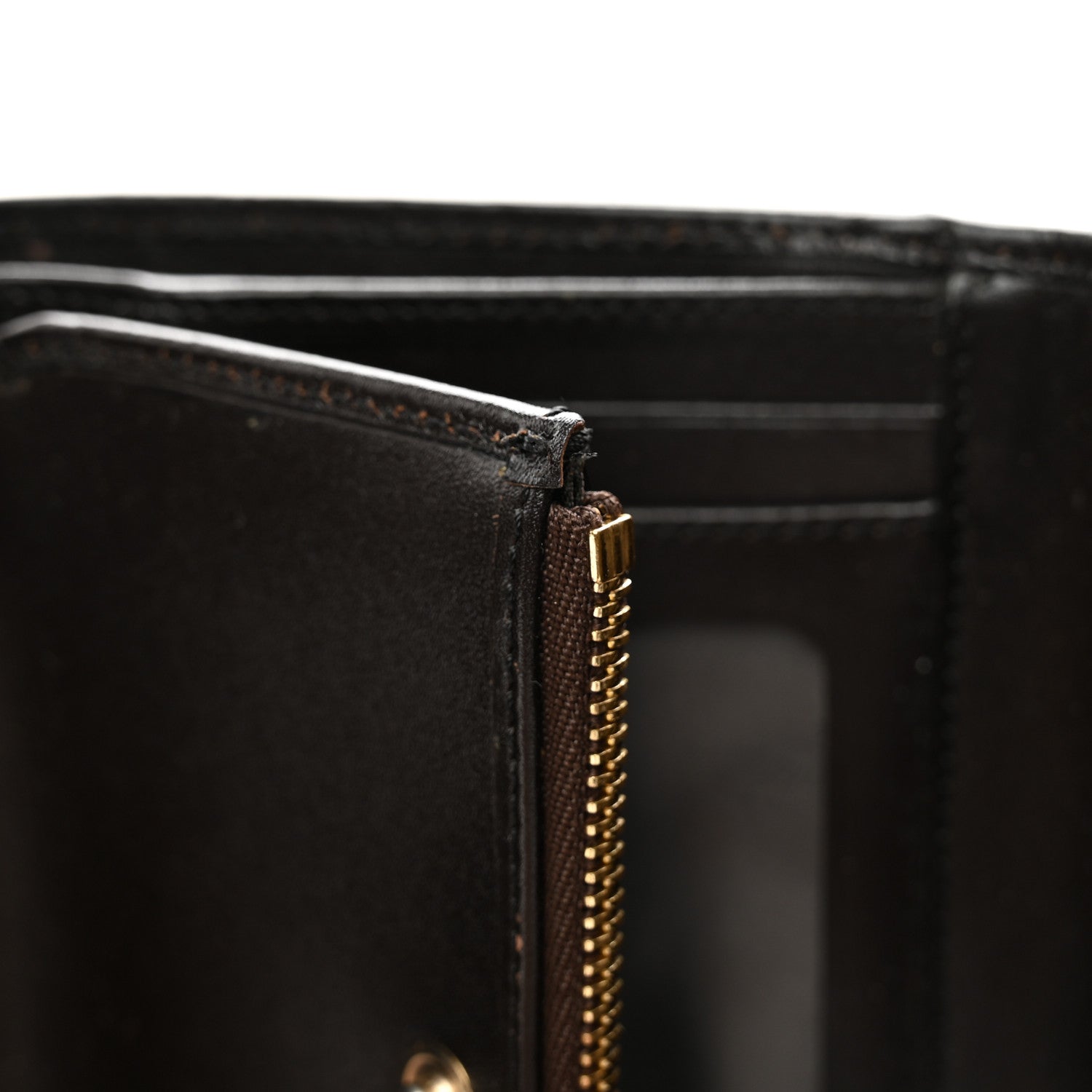 Burberry Haymarket Check Medium Leighton Wallet Chocolate 7 of 8