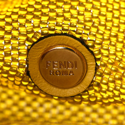Fendi Glass Vitello King Beaded Mini Pico Baguette Charm Semolino 5 of 6