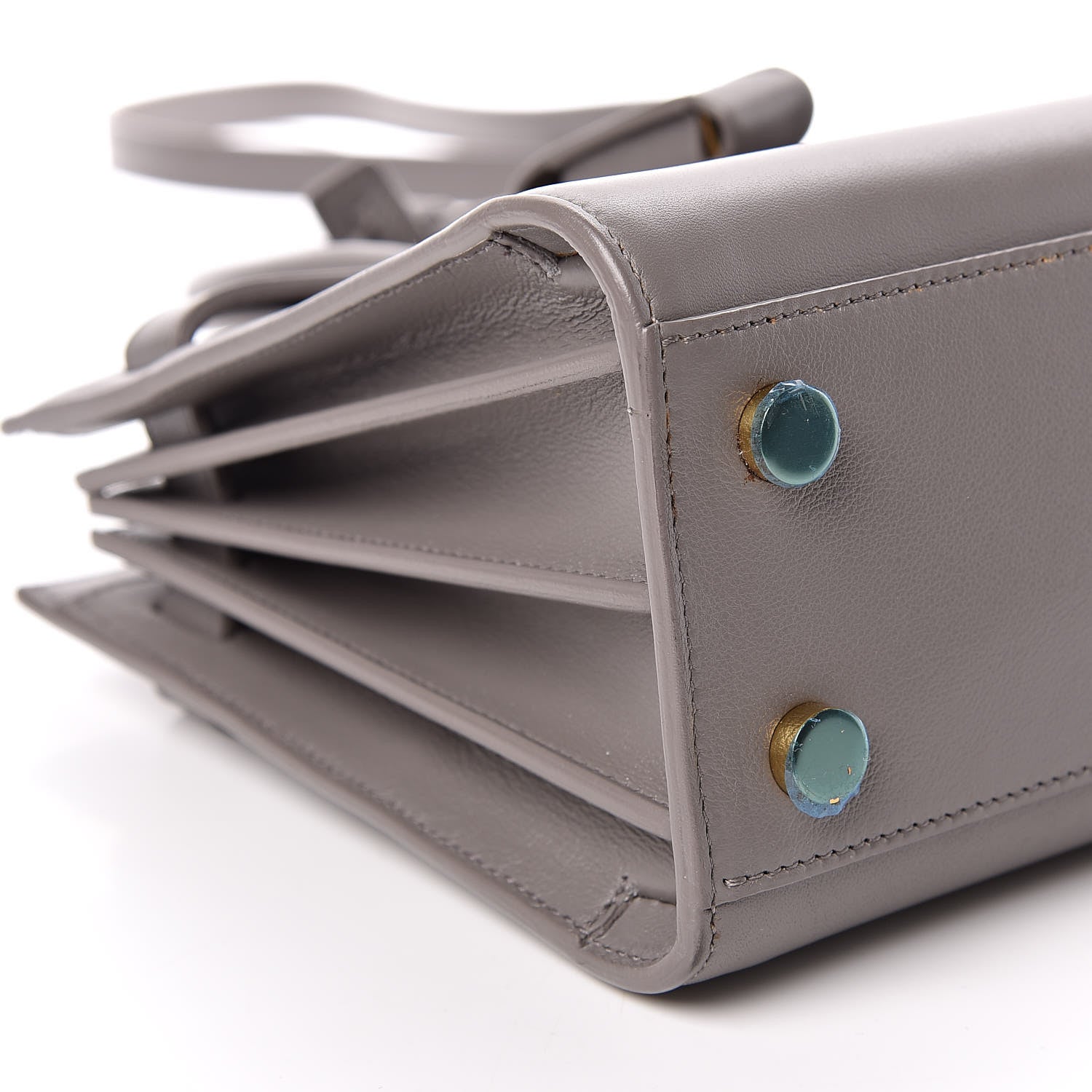 Saint Laurent Calfskin Nano Sac De Jour Fog 8 of 9