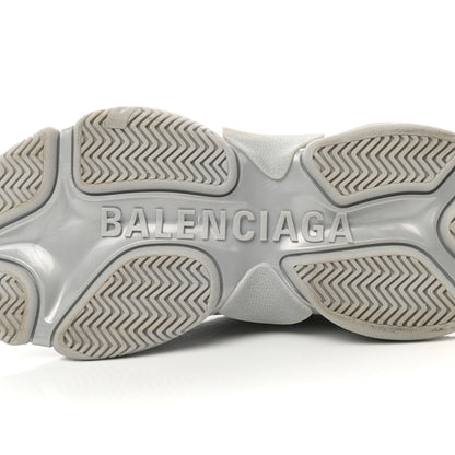 Balenciaga Metallic Fabric Mesh Womens Triple S Sneakers 39 Silver 6 of 11