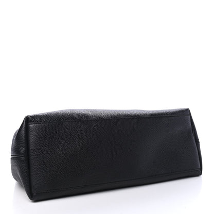 Gucci Pebbled Calfskin Medium Soho Chain Shoulder Bag Black 3 of 4