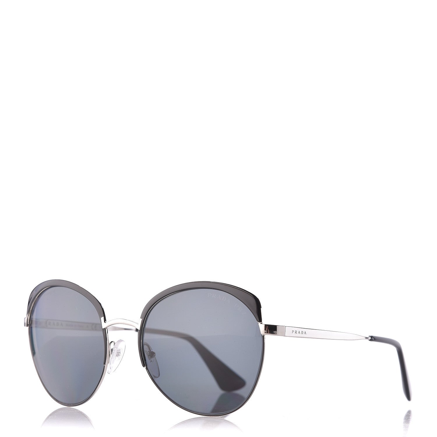 Prada Round Sunglasses SPR 54S Black 1 of 7