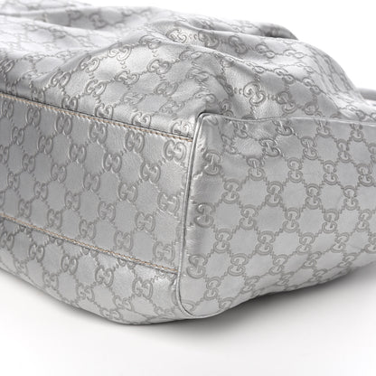 Gucci Guccissima Large Sukey Tote Silver 8 of 9