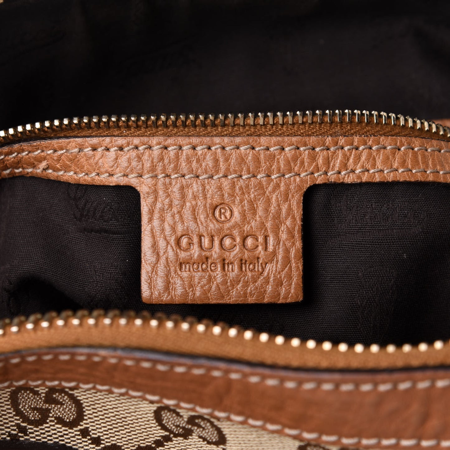 Monogram Medium Top Handle Bag Brown