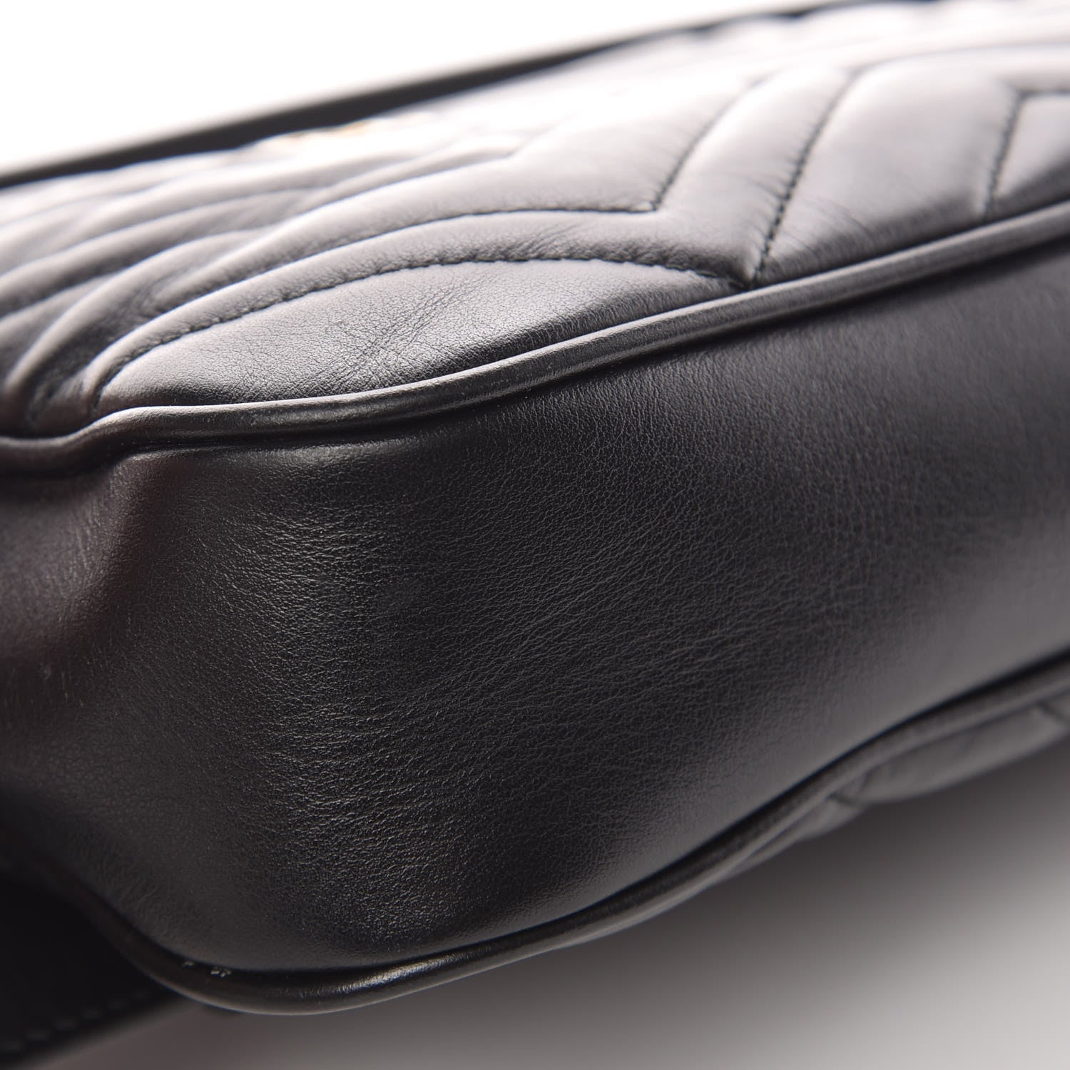 Gucci Calfskin Matelasse Mens GG Marmont Belt Bag 90 36 Black 10 of 12